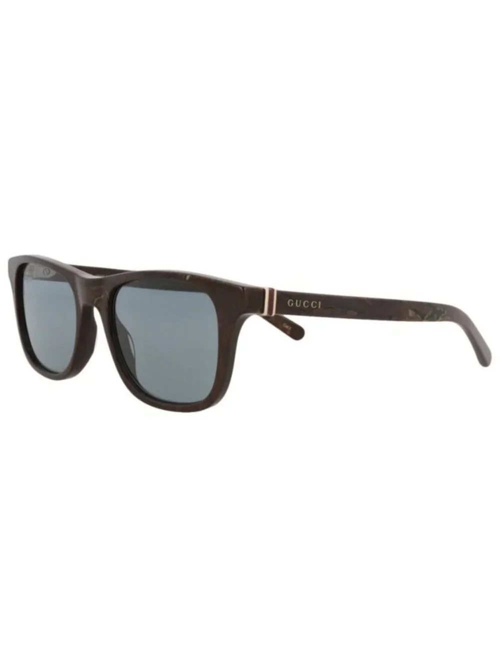 New Gucci Mens Square/Rectangle Brown Brown Grey Fashion Designer Sunglasses